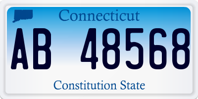 CT license plate AB48568