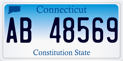 CT license plate AB48569