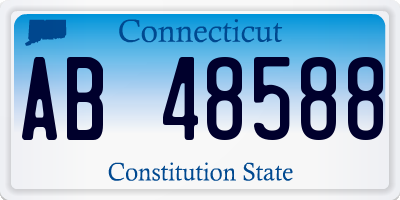 CT license plate AB48588