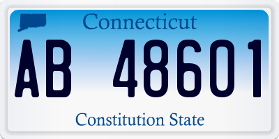 CT license plate AB48601