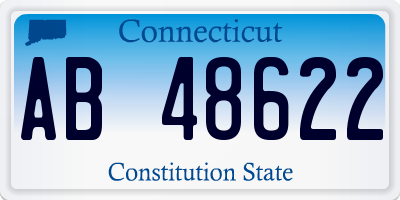 CT license plate AB48622