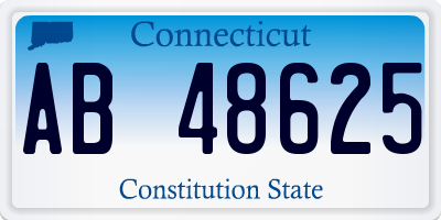 CT license plate AB48625