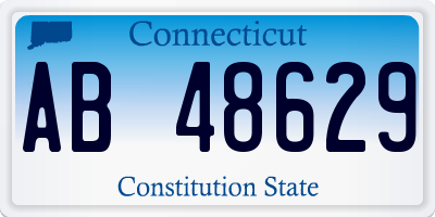 CT license plate AB48629