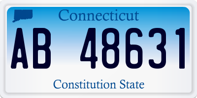 CT license plate AB48631