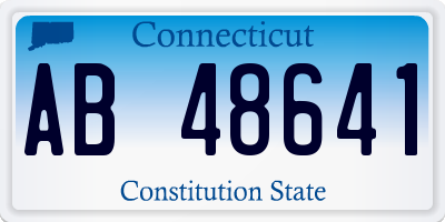 CT license plate AB48641