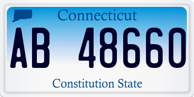 CT license plate AB48660