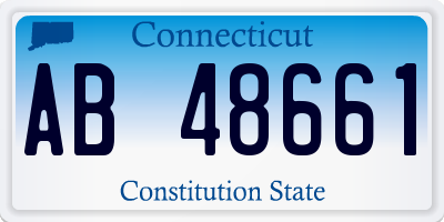 CT license plate AB48661