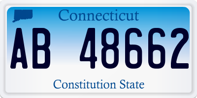 CT license plate AB48662