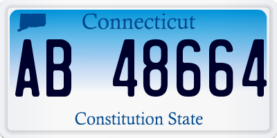 CT license plate AB48664