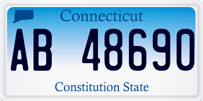 CT license plate AB48690