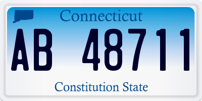 CT license plate AB48711
