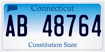 CT license plate AB48764