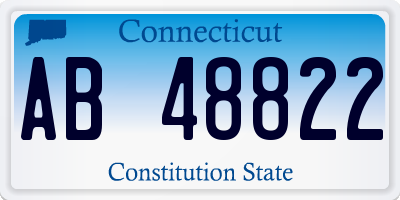 CT license plate AB48822