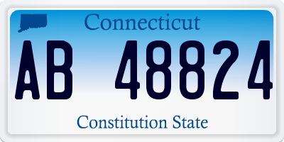 CT license plate AB48824