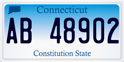 CT license plate AB48902