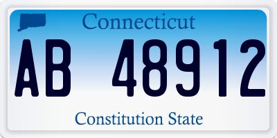 CT license plate AB48912