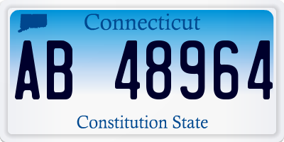 CT license plate AB48964