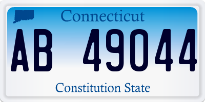 CT license plate AB49044