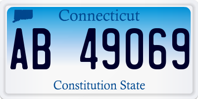 CT license plate AB49069