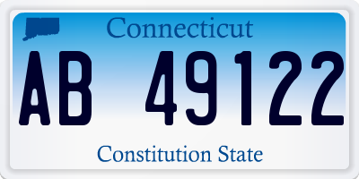 CT license plate AB49122