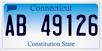 CT license plate AB49126