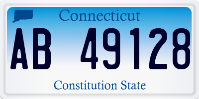 CT license plate AB49128