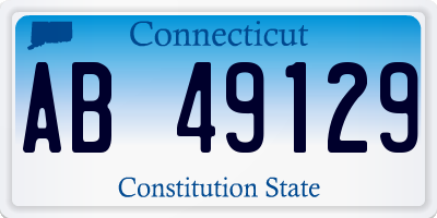 CT license plate AB49129