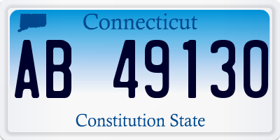 CT license plate AB49130