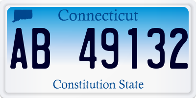 CT license plate AB49132