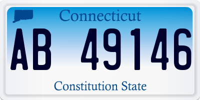 CT license plate AB49146