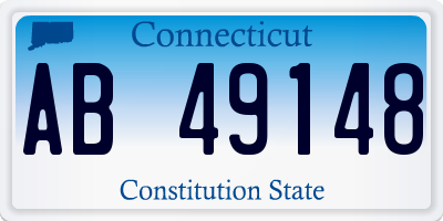 CT license plate AB49148