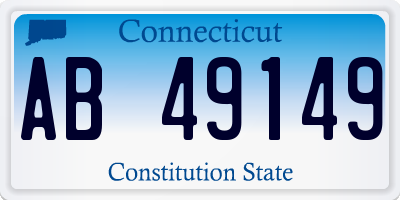 CT license plate AB49149