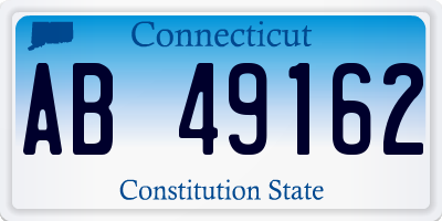 CT license plate AB49162