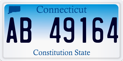 CT license plate AB49164