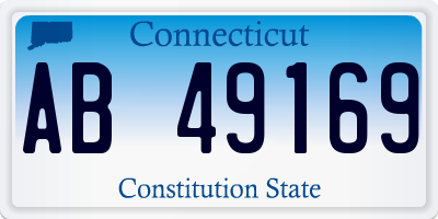 CT license plate AB49169