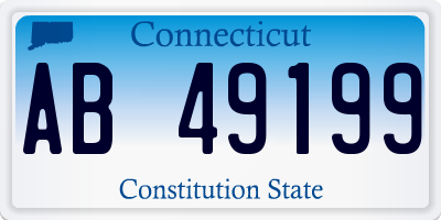 CT license plate AB49199