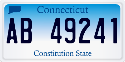 CT license plate AB49241