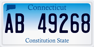 CT license plate AB49268
