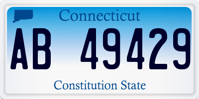 CT license plate AB49429