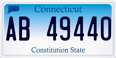 CT license plate AB49440