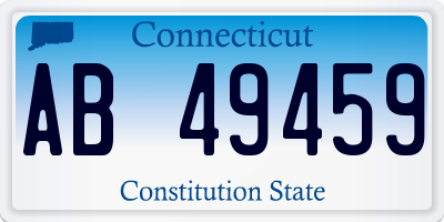 CT license plate AB49459