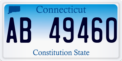 CT license plate AB49460