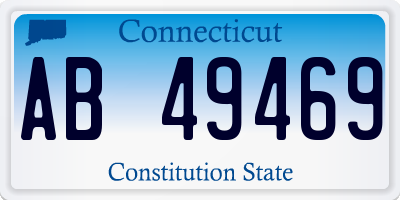 CT license plate AB49469