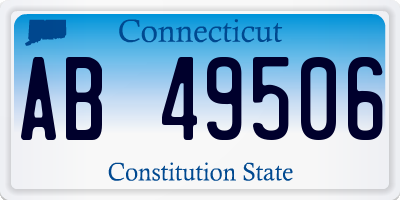 CT license plate AB49506