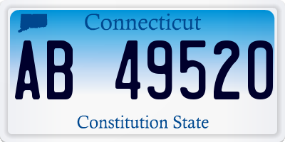 CT license plate AB49520