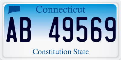 CT license plate AB49569