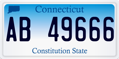 CT license plate AB49666