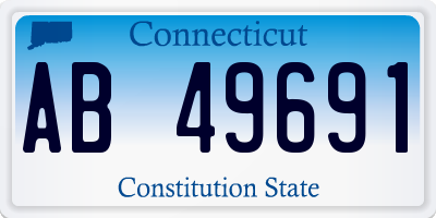 CT license plate AB49691