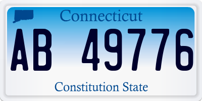 CT license plate AB49776