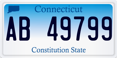 CT license plate AB49799